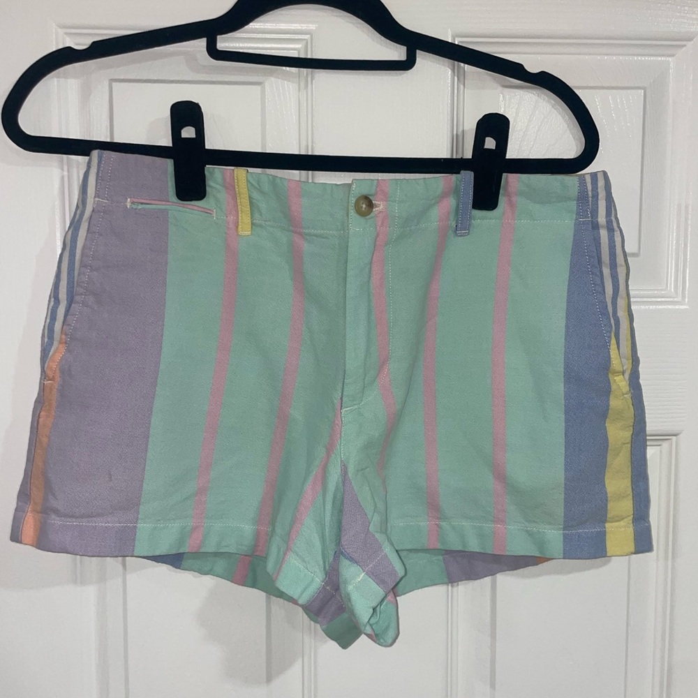 Polo Ralph Lauren Pastel Striped High Waist Shorts